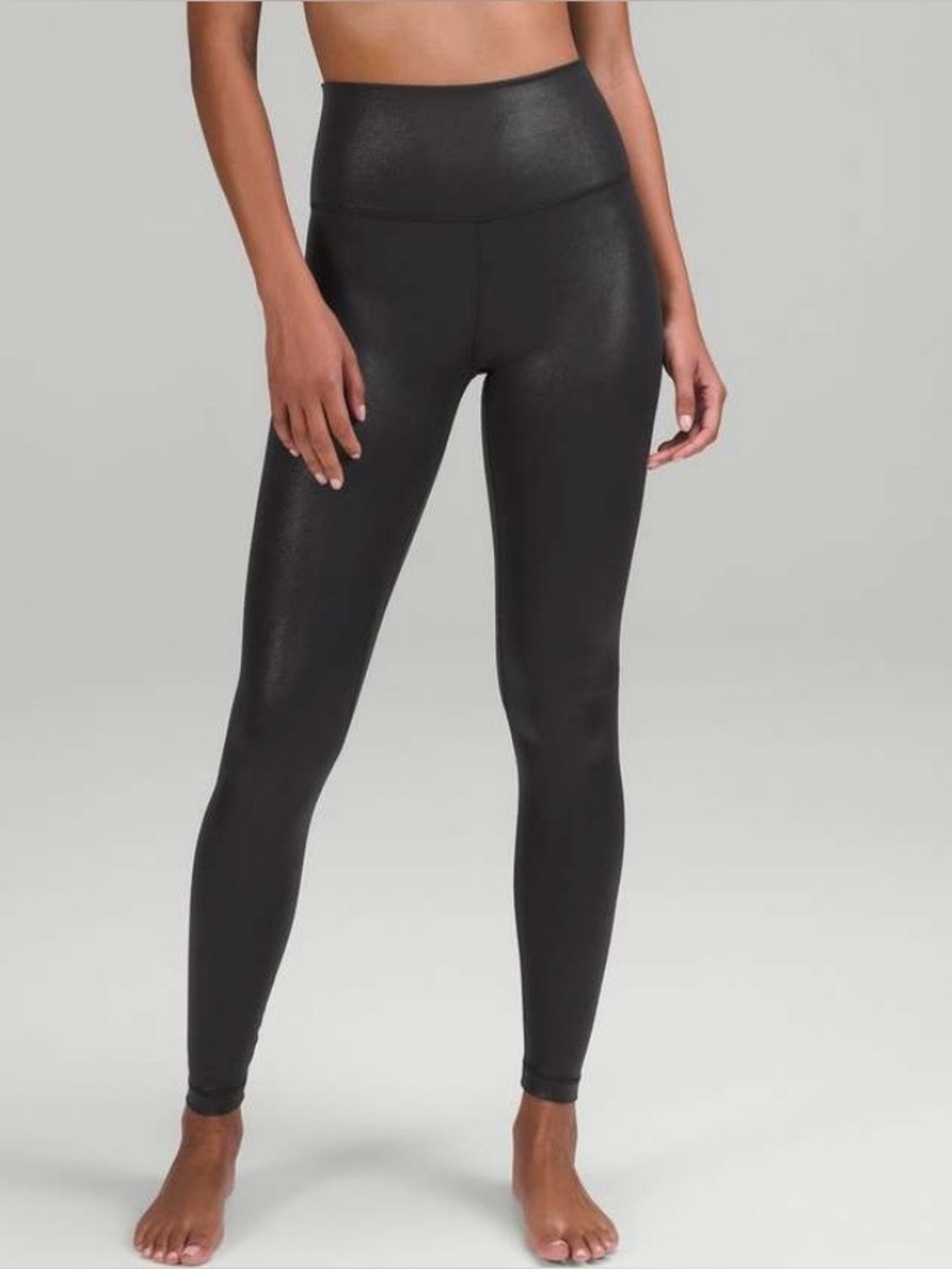 NWOT lululemon Align black foil leggings